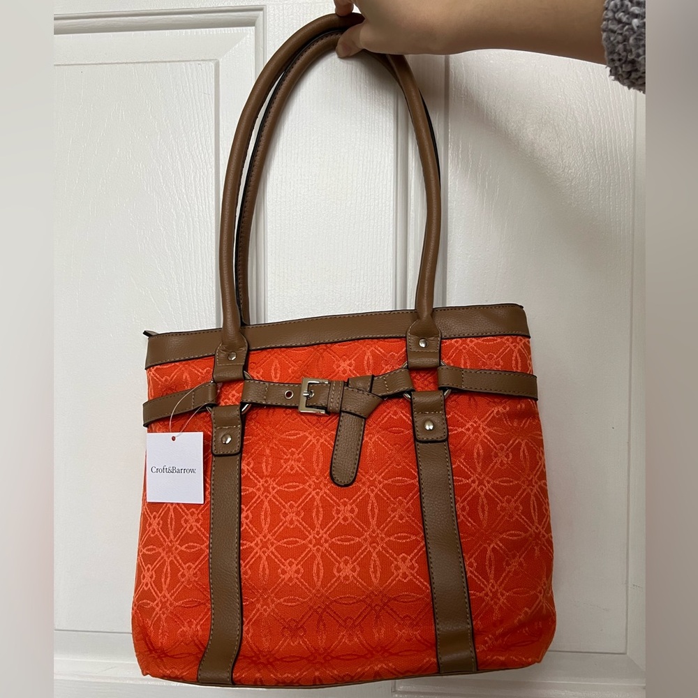 Croft & Barrow Orange Paisley Purse